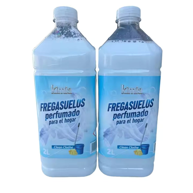 KIMIA PACK 2 FREGASUELOS PERFUMADO PARA EL HOGAR CLEAN CLOTHE - 2 L