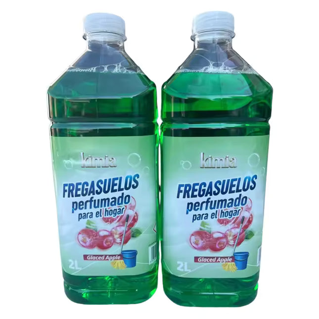 KIMIA PACK 2 FREGASUELOS PERFUMADO PARA EL HOGAR GLACED APPLE - 2 L