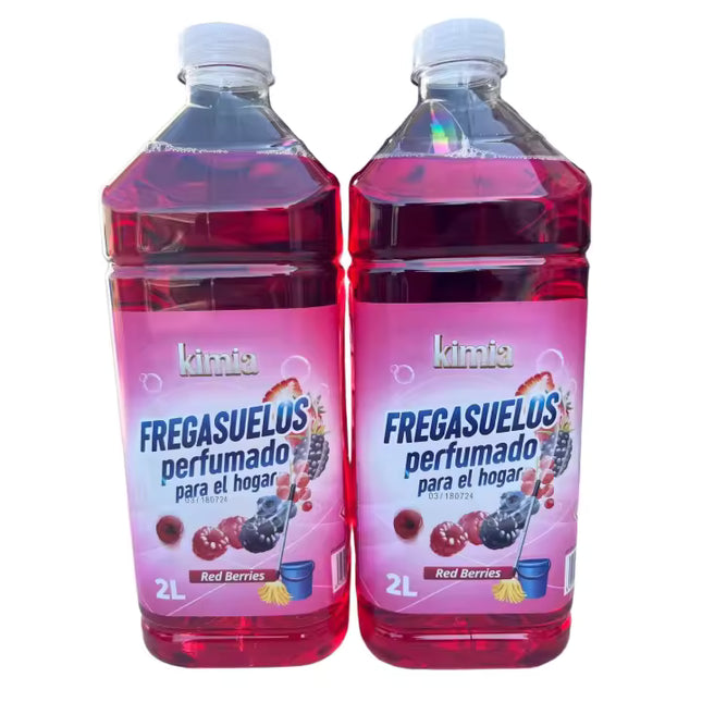KIMIA PACK FREGASUELOS PERFUMADO PARA EL HOGAR RED BERRIES - 2 L