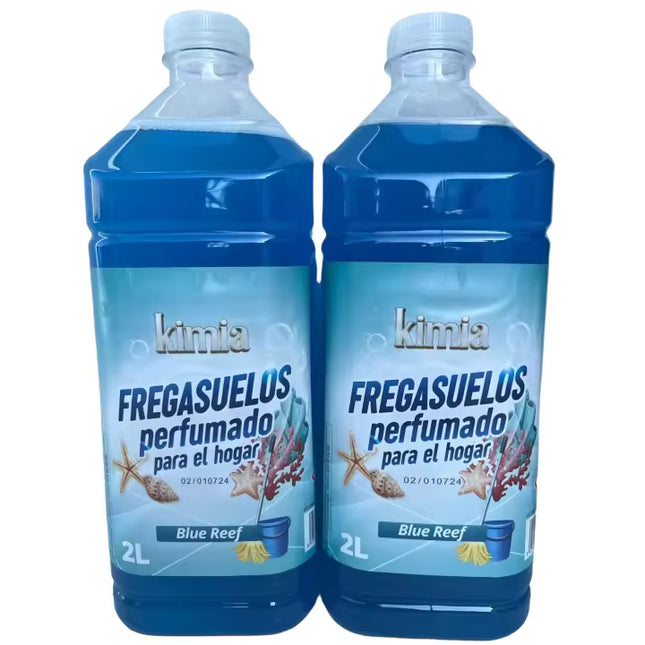 KIMIA PACK 2 FREGASUELOS PERFUMADOS CON ESENCIA BLUE REEF - 2 LITROS