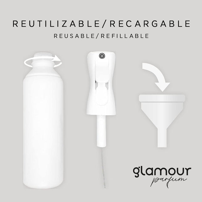 GLAMOUR PARFUM - Pack 4 Ambientadores de Hogar - Fragancia Madrid, Granada, Ibiza y Barcelona - 4 x 300 ml - Pack I Love Spain - Ambientadores Textiles en Spray - Reutilizable