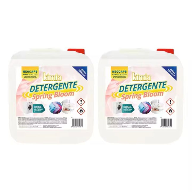 PACK 2 DETERGENTE CONCENTRADO SPRING BLOOM – 2×5 L (180 LAVADOS)