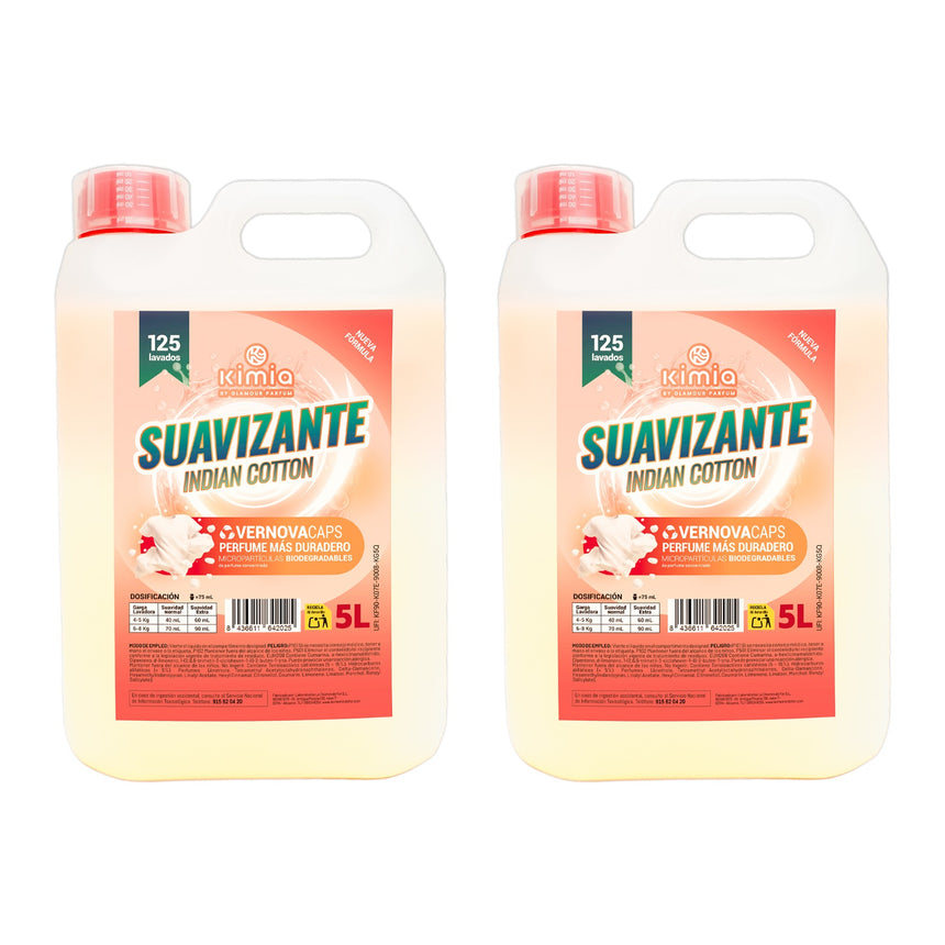 KIMIA · Suavizante Indian Cotton · Pack 2