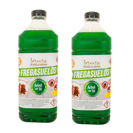 KIMIA · Fregasuelos Mascotas Árbol de Té · Super Pack 2 x 2L