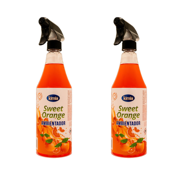 KIMIA - Super Pack 2x Ambientador Sweet Orange 750ml | Perfume Concentrado de Hogar | Aroma a Naranja Dulce de Larga Duración