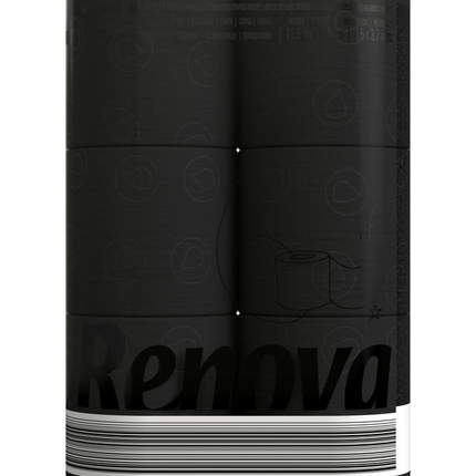 Papel Higiénico Negro 6 Unds Premium